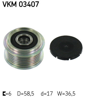 SKF Generatorfreilauf VKM 03407